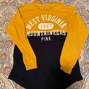 Victoria Secret Pink WVU long sleeve shirt